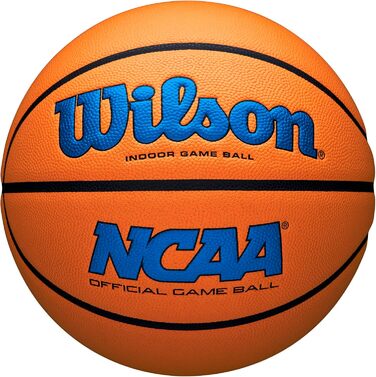 Офіційний баскетбольний м'яч WILSON NCAA Evo NXT у приміщенні, розміри 6 і 7 розмір 7 - 29.5 (Royal/Orange, розмір 7 - 29.5')