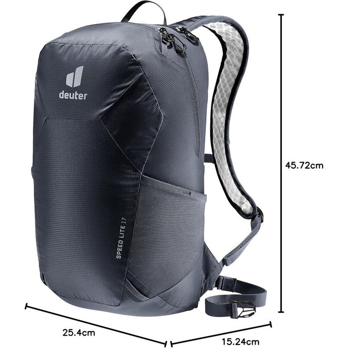 Рюкзак для туризму Deuter Speed Lite 17 чорний, легкий