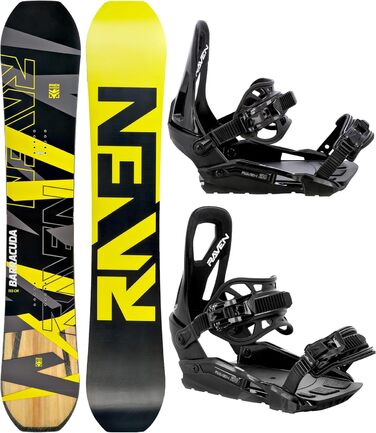 Комплект сноуборду RAVEN Barracuda Carbon Lime Bindings 230