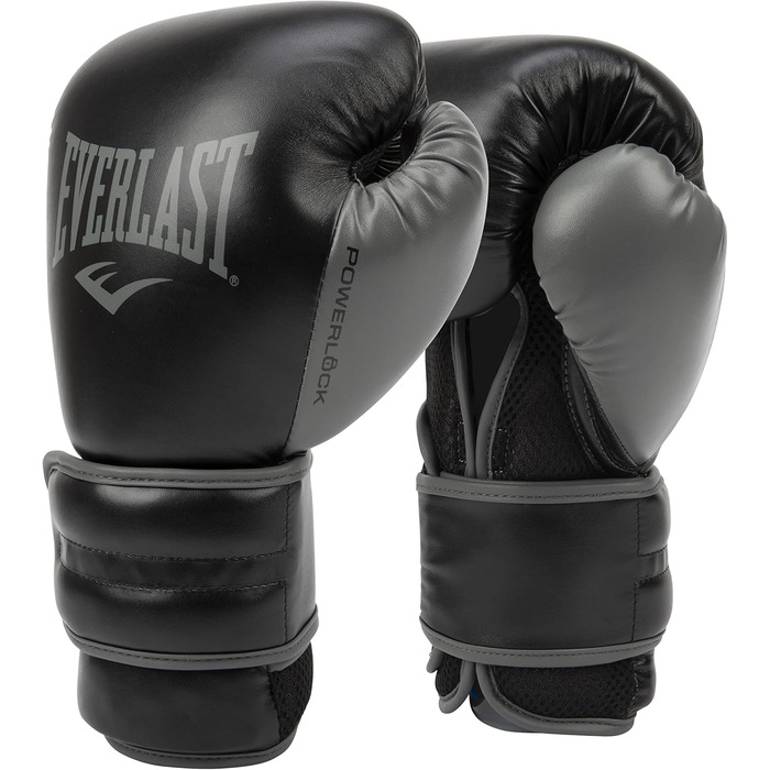 Рукавички Everlast Unisex для дорослих Powerlock 2R (чорні, 16 унцій)