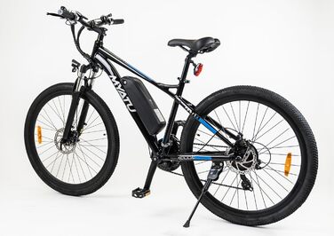 Велосипед MYATU E-Mountain 27,5 250W 48V Shimano 21-шв, чорний