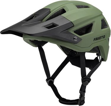 Шолом Favoto MTB легкий - Inmold Technology Army Green M(54-58см)