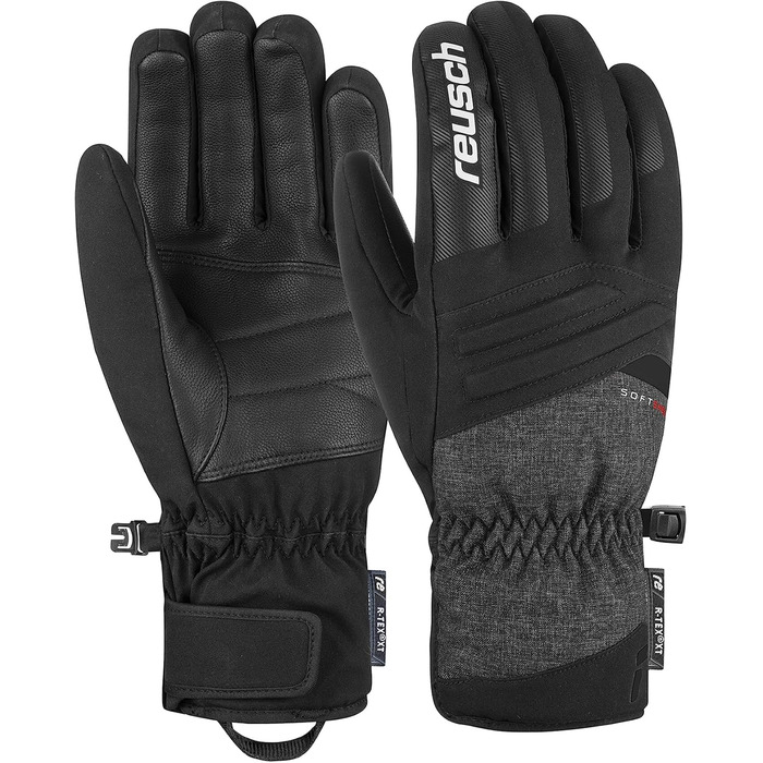 Рукавички Reusch Seamus R-tex Xt чорний/сірий, розмір 9, теплі, водонепроникні