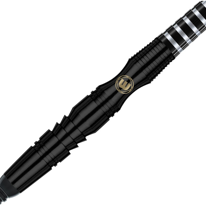 Професійний набір дротиків WINMAU Sniper Black з вольфраму з оперенням і стрижнями