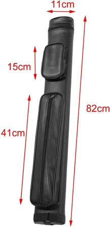 Сумка для більярду Dickly Pool Cue Bag 4 отвори Футляр для зберігання більярду Легкий захисний тримач Сумка з PU шкіри 4 отвори чорний