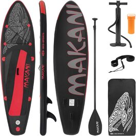 Надувна SUP-дошка ECD Germany Makani 320 см до 150 кг, комплект з алюмінієвим веслом, насосом, аксесуарами, різні кольори
