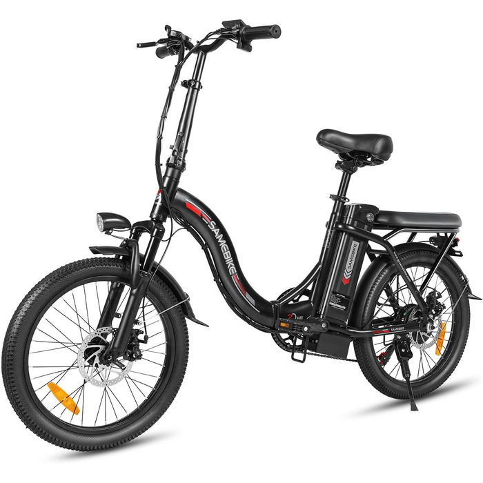 Електровелосипед SAMEBIKE 20', 36V13AH, 7-швидкісний, чорний