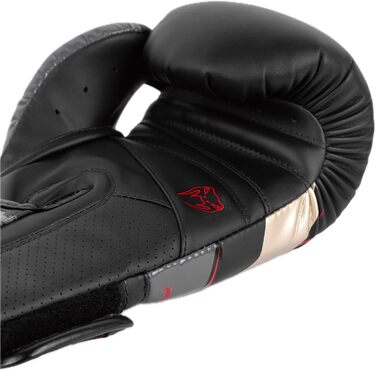 Боксерські рукавички Venum Elite Evo 10 унцій, чорні/золоті/червоні