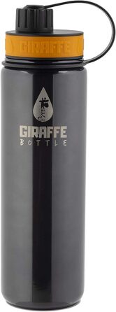 Термобутилка з нержавіючої сталі Giraffe 750 мл з ізольованою та прямою кришкою для пиття, темно-сірий