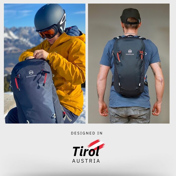 Туристичний рюкзак NORDKAMM 20 л з Robic Nylon, для жінок і чоловіків, легкий 680 г, з дощовиком