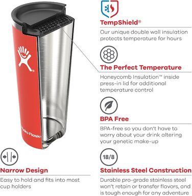 Термокухоль Hydro Flask для дорослих, 650 мл, синій, універсальний