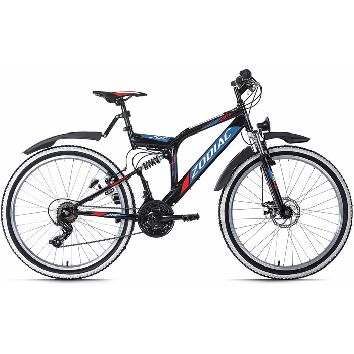 Велосипед KS Cycling Mountain Bike ATB Fully 26 Zodiac RH 48 см (чорно-червоний)