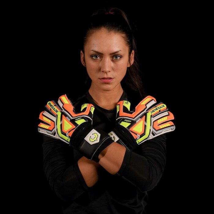 Рукавички воротаря Renegade GK Fury із захистом, розм. 7-11, Volt