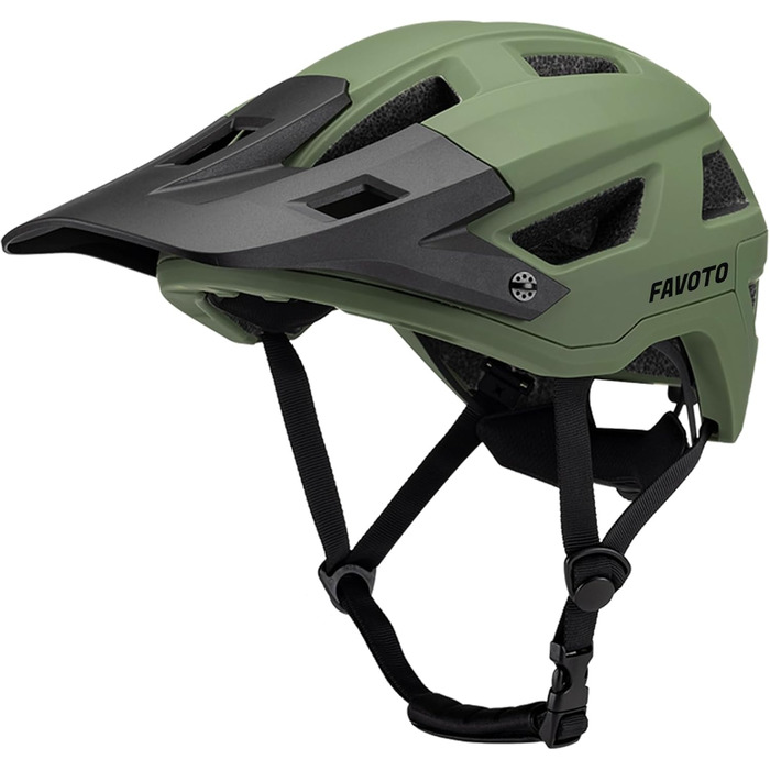 Шолом Favoto MTB легкий - Inmold Technology Army Green M(54-58см)