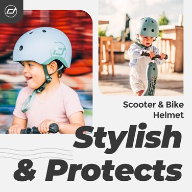 Дитячий шолом Scoot and Ride з регульованими ремінцями, матове покриття, розміри S і M, LED-світло, м'яка флісова підкладка для безпеки