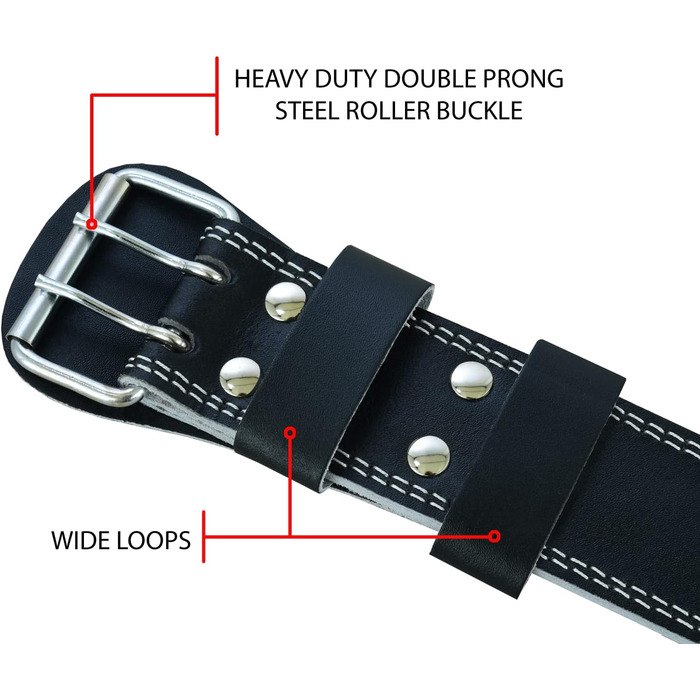 Пояс для важкої атлетики ROBOX, тренажерний зал, м'яка підтримка спини, тренування, пауерліфтинг, станова тяга, присідання, підтримка попереку, тренування 4 шкіряний ремінь з коров'ячої шкіри середній чорний