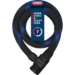 Замок тросовий ABUS Ivera Steel-O-Flex 7200, сталевий трос з броньованими сталевими втулками, рівень безпеки 7