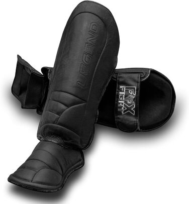 Shin Guards Легенда ММА Муай Тай Кікбоксинг Чорний (XL)