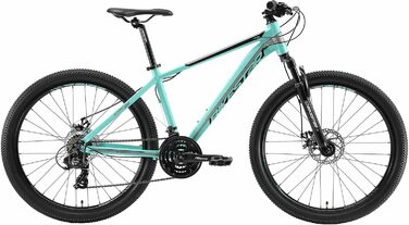 Алюмінієвий гірський велосипед BIKESTAR Hardtail Shimano 21 швидкісна передача, дискове гальмо 26 дюймові шини 13-дюймова 16-дюймова рама Alu MTB ПРОБНА ВЕРСІЯ БЕЗ РИЗИКУ 16 Рама (16 рама, м'ята)