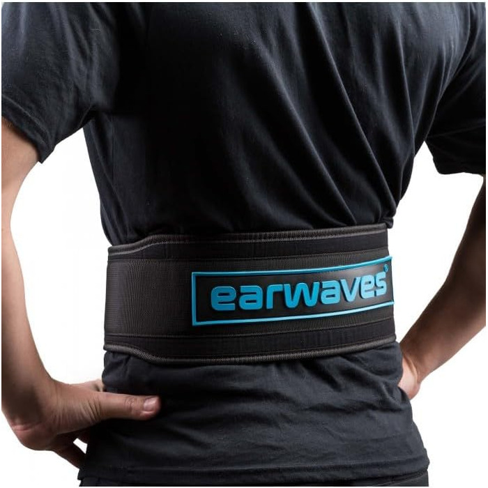 Пояс для важкої атлетики Earwaves Atlas для попереку, присідань, станового тягнення, з місцем для нашивок