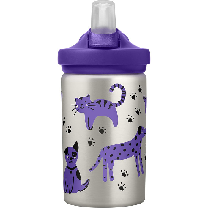 Дитяча пляшка для води CamelBak Eddy+ з малюнком Коти і Собаки, універсальний розмір