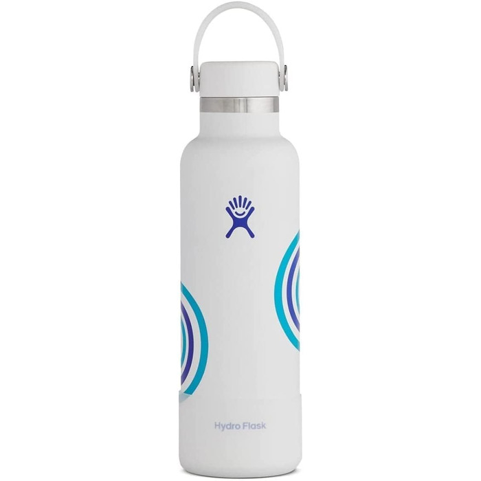 Термобутилка HYDRO FLASK 621 мл Refill For Good, вакуумна нержавіюча пляшка для води, спортивна, з герметичною кришкою Flex, стандартне горлечко, біла