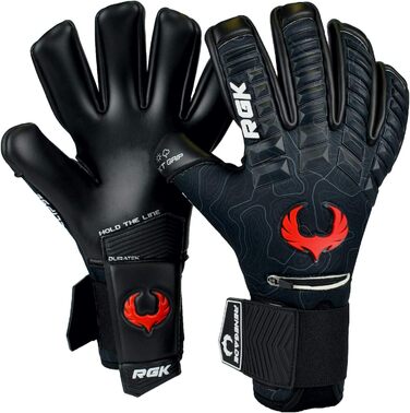 Професійні воротарські рукавички Renegade GK Eclipse з захистом пальців, розміри 7-12, контактне покриття 4+3 мм, максимальне зчеплення, захист і комфорт для чоловіків, дорослих і підлітків