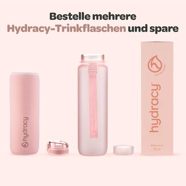 Пляшка Hydracy 1 л з фруктовою вставкою, без BPA, герметична