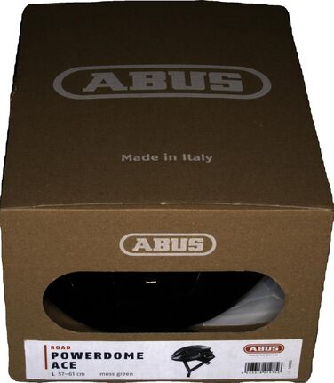 Шолом ABUS PowerDome ACE, зелений, L - легкий, вентильований, Італія