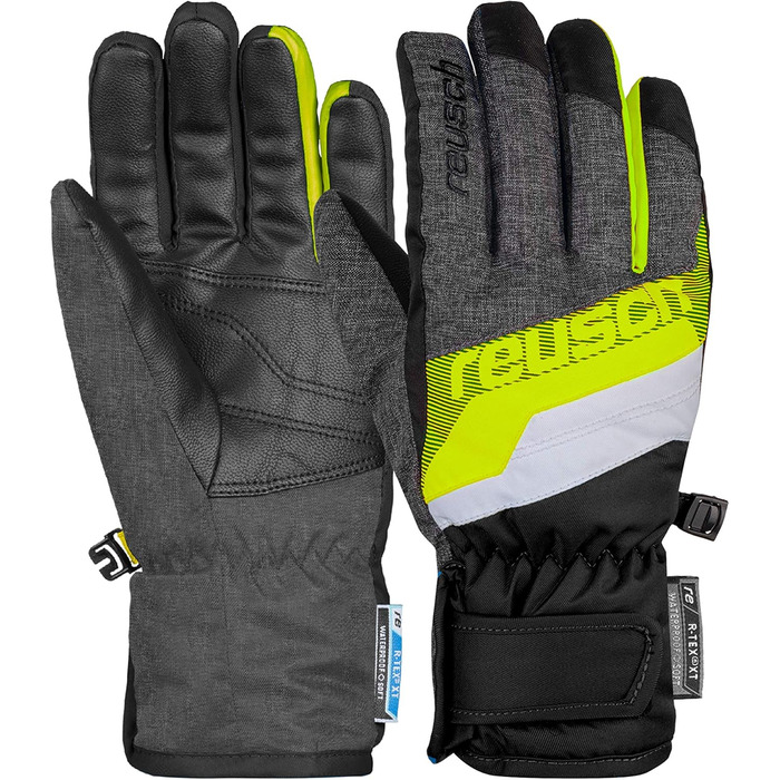 Рукавички Reusch Kids Dario R-tex Xt (чорний/жовтий, розмір 5)