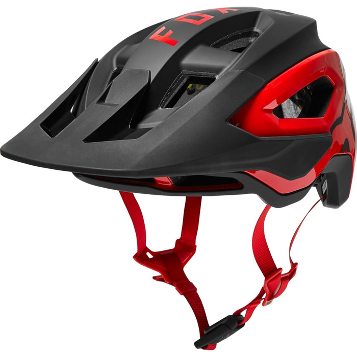 Унісекс велосипедний шолом Fox Racing Speedframe Pro з захистом IPS Air Node, BOA Fit, чорний/червоний, розмір S