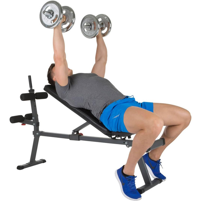 Лава Hammer Ab Bench Perform One Weight, антрацит/чорна, 160 x 32 x 119 см