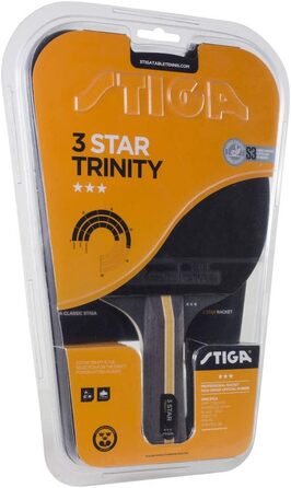 Ракетка STIGA Trinity 3-Star для настільного тенісу, чорна/червона