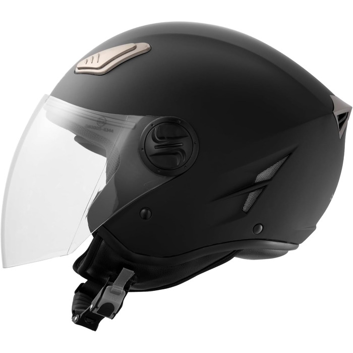 Мотоциклетний шолом VEVOR 3/4 обличчя, розмір M (55-56 см), з Bluetooth, високощільний ABS, DOT сертифікат, для дорослих і підлітків