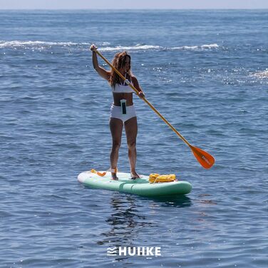 Високоякісні аксесуари для веслування Stand Up - HUIIKE Sup Board, дошка для веслування стоячи з подвійним використанням весла та сидіння для байдарки Веслування стоячи з великою стабільністю Весло для веслування стоячи (зелене)