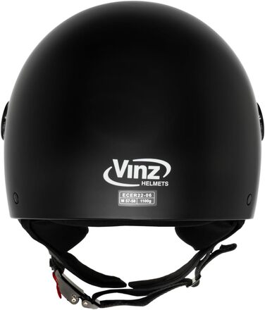 Мотошолом VINZ Duoro Jet з візором для чоловіків та жінок, розміри XS-XXL, ECE 22.06, мопедний шолом