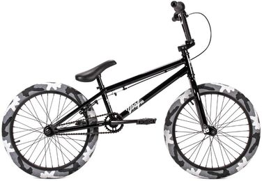 Велосипед Jet BMX Yoof 20 Camo Gloss Black з сірими шинами