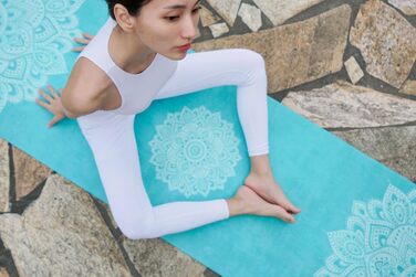 Килимок для йоги Yoga Design Lab 1,5 мм Тонкий, не ковзає, легкий, ремінь