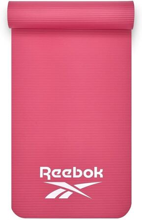 Килимок гімнастичний Reebok, 10 мм, рожевий, нековзний, для фітнесу