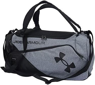 Спортивна сумка Under Armour UA містить спортивну сумку Duo SM Duffle (одного розміру, сіра смола середнього вересу, одномісна)