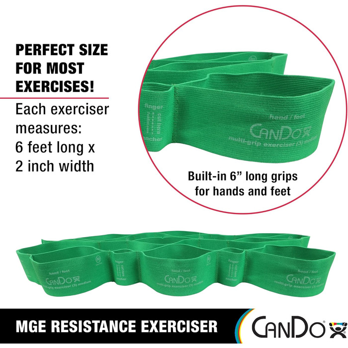 Фітнес-браслет CanDo Multi-grip середній (зелений)