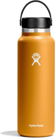 Термобутилка Hydro Flask 1180 мл (40 oz), вакуумна, нержавіюча сталь, широка горловина, герметична кришка, колір Fossil