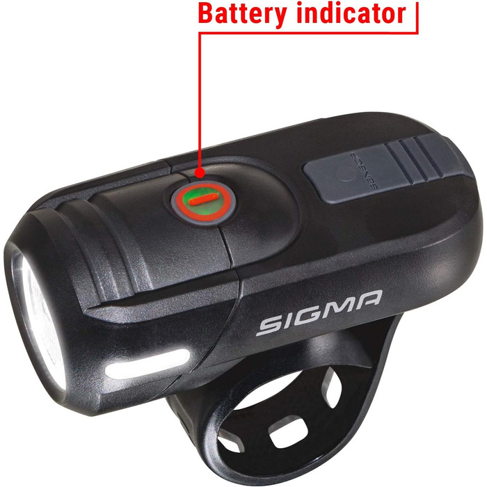 Комплект велосипедних LED фар SIGMA Aura45/Nugget II, 45/15 Люкс, акумуляторні, водозахищені, легкий монтаж, передня та задня фара