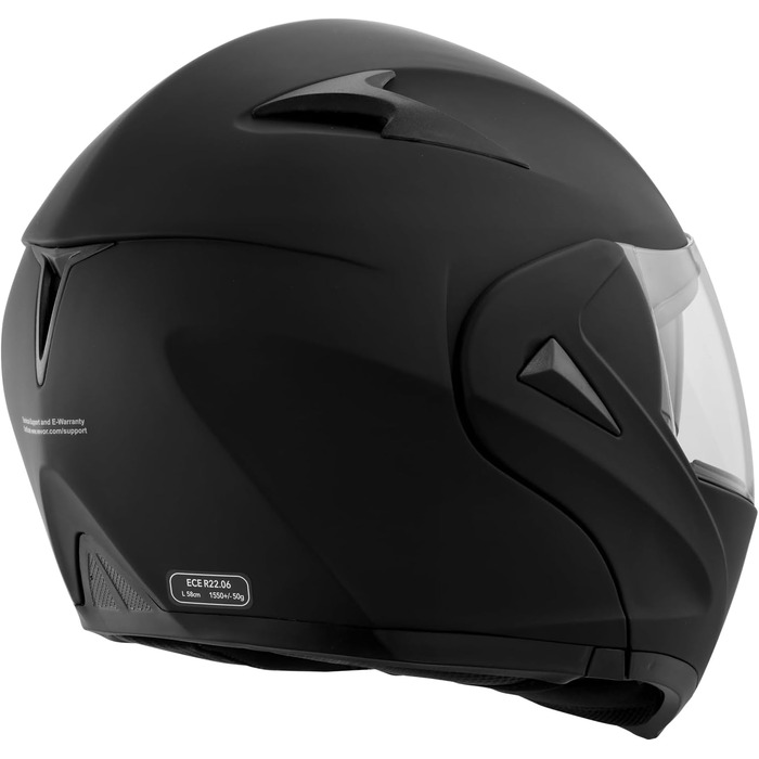 Мотошолом VEVOR без маски, розмір S (55-56 см), ABS, з Bluetooth, змінне скло, DOT, для підлітків і дорослих