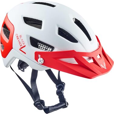 Шолом Adult MTB, регульований S/M (54-58 см), білий/червоний