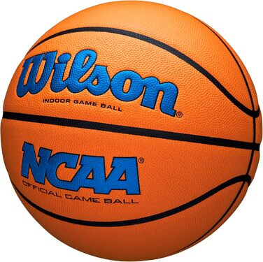 Офіційний баскетбольний м'яч WILSON NCAA Evo NXT у приміщенні, розміри 6 і 7 розмір 7 - 29.5 (Royal/Orange, розмір 7 - 29.5')