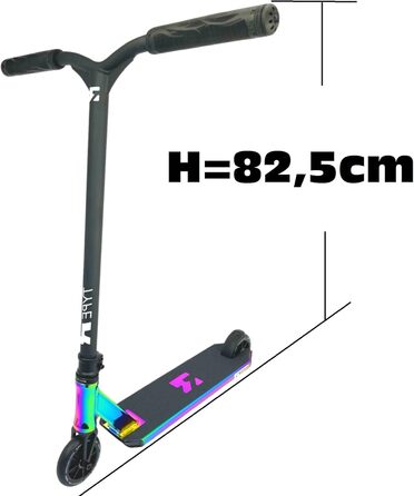 Трюковий самокат Root Industries R-типу H 82,5 мм Park-/Trick-/Kick Scooter наклейка Fantic26 Rainbow Neochrome