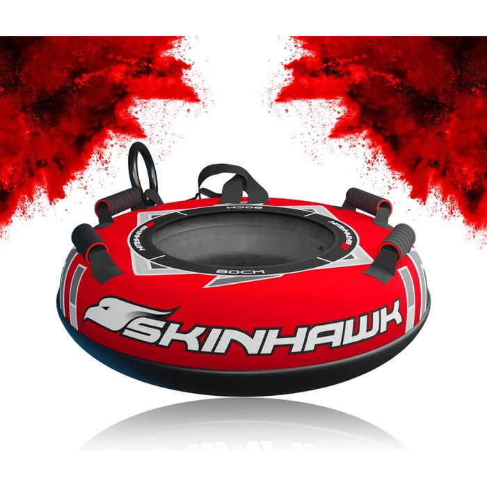 Санчата Skinhawk Premium Snow Tube Sled (червоні, Ø 80 см)