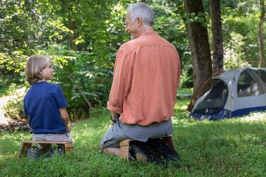 Мобільна лавка для медитації FeelGoodBench від Dr. Bostic, найлегша та компактна розбірна лавка для подорожей велика