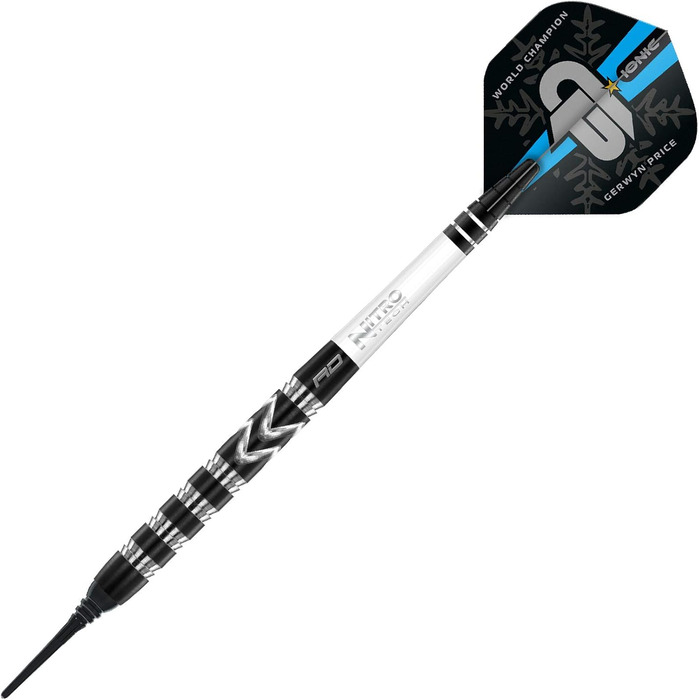 Дротики Red Dragon Gerwyn Price Iceman Special Edition з вольфраму, комплект із крилами та стержнями, чемпіонська серія